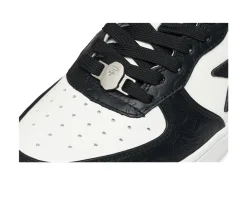 A Bathing Ape Bape Sta Low #4 - Black/White