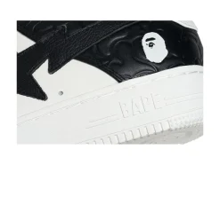 A Bathing Ape Bape Sta Low #4 - Black/White