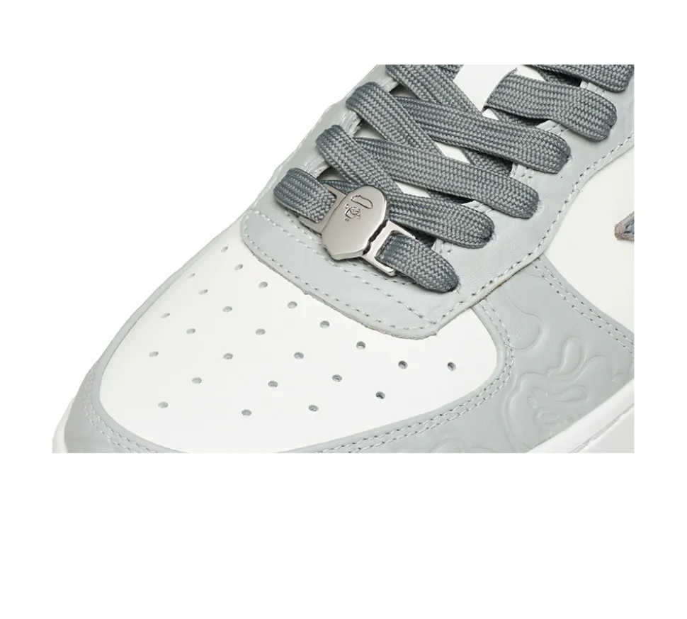 A Bathing Ape Bape Sta Low #4 - Grey/White