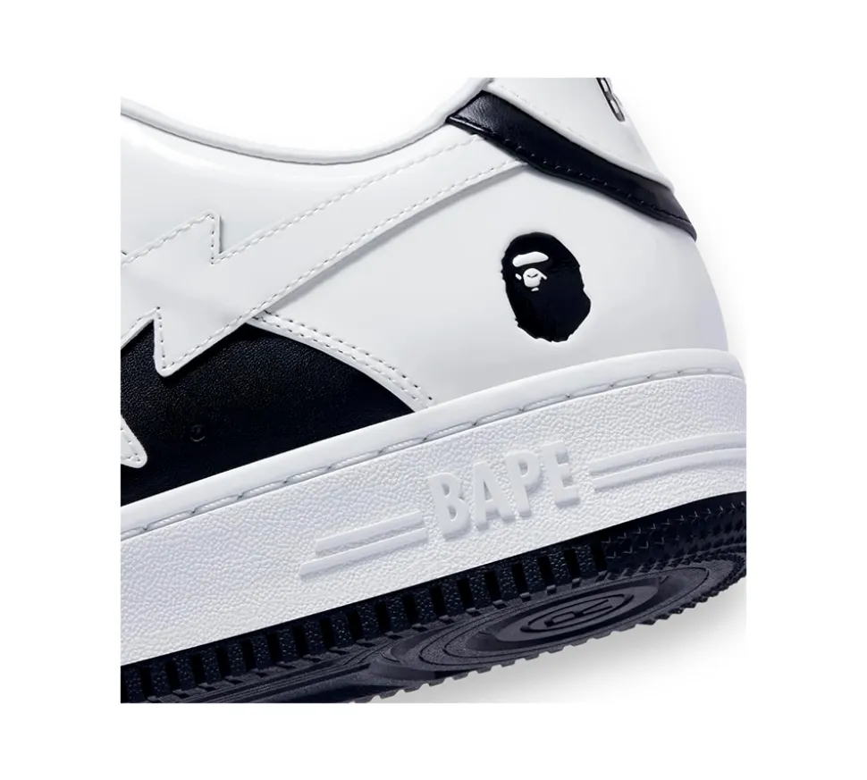 A Bathing Ape Bape Sta Low - #6 Patent Leather Pack Black