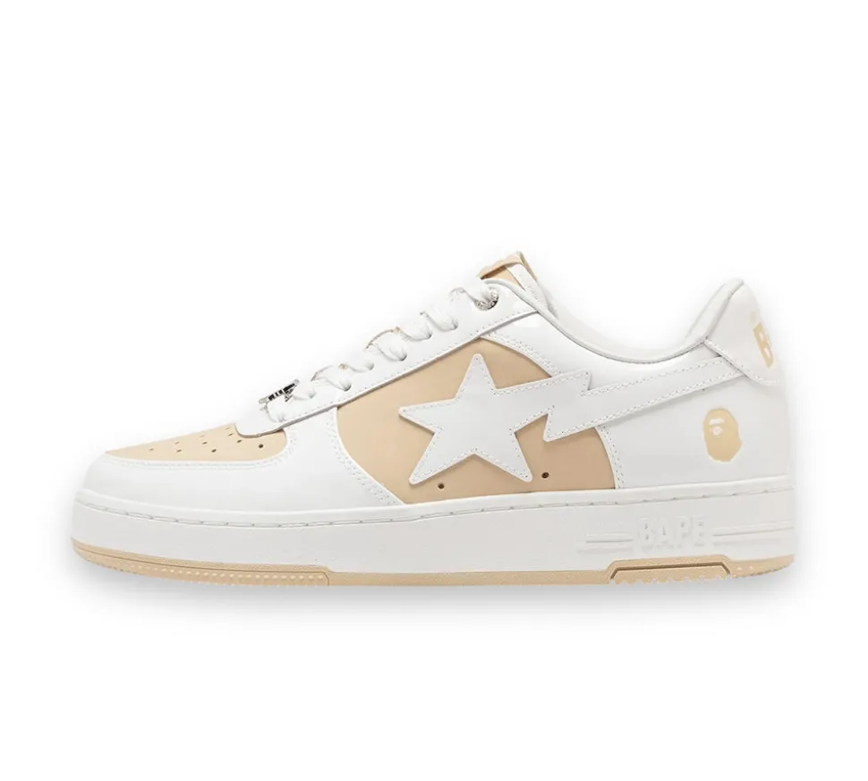 A Bathing Ape Bape Sta Low #6 - White Beige