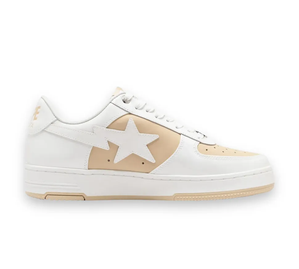 A Bathing Ape Bape Sta Low #6 - White Beige