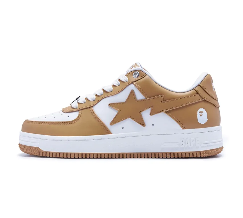A Bathing Ape Bape Sta - White Beige