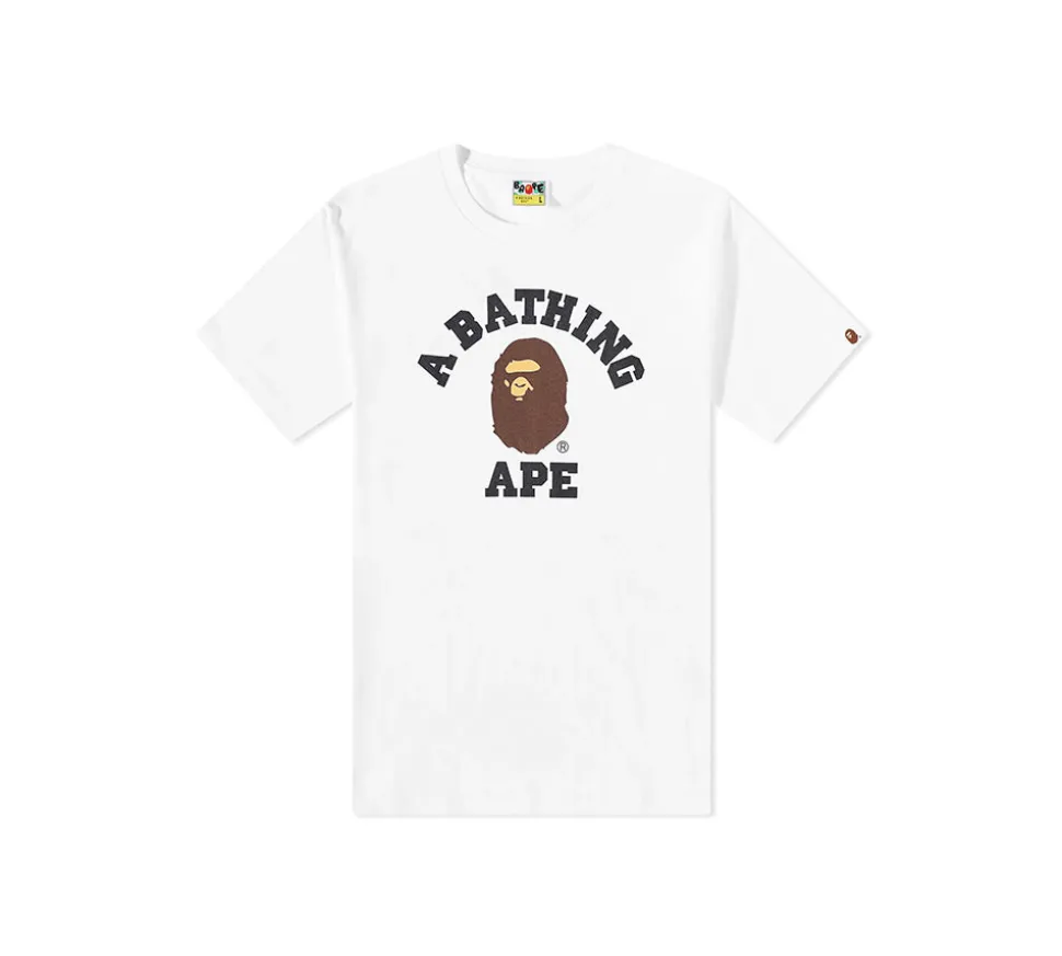 A Bathing Ape Classic College T-shirt - White