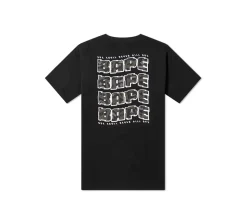A Bathing Ape Distortion T-Shirt - Black