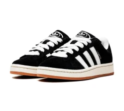 adidas Campus 00s - Core Black (Sola Amarela / Cordões Grossos)