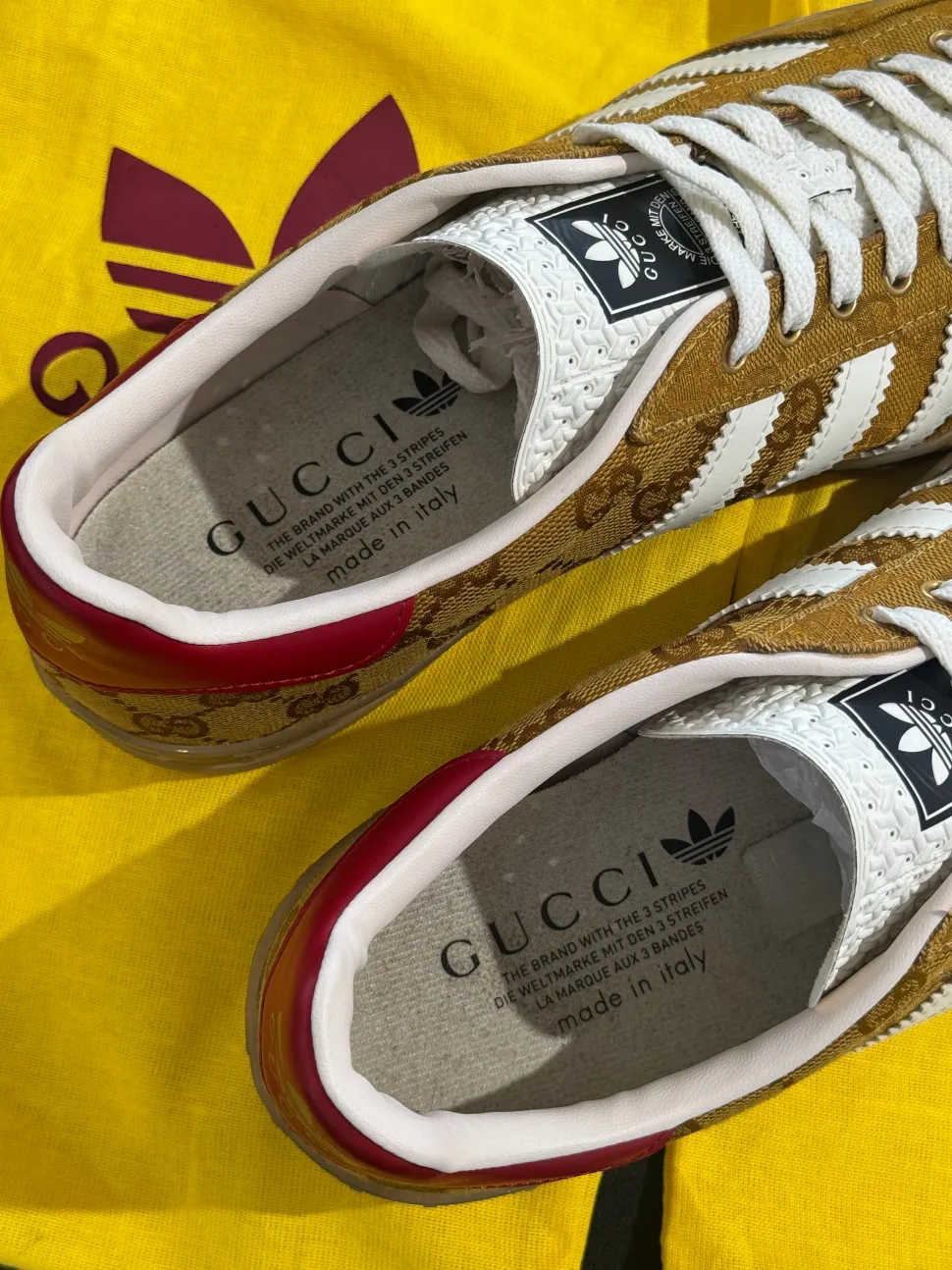 adidas Gazelle (42) - Gucci Original GG Beige Brown (USADO)