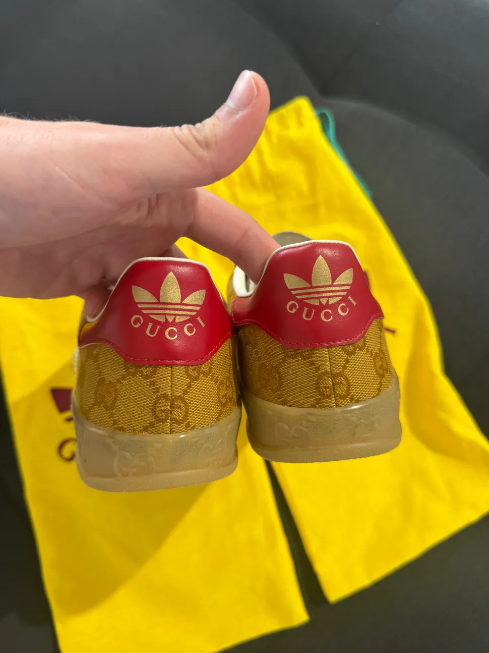 adidas Gazelle (42) - Gucci Original GG Beige Brown (USADO)