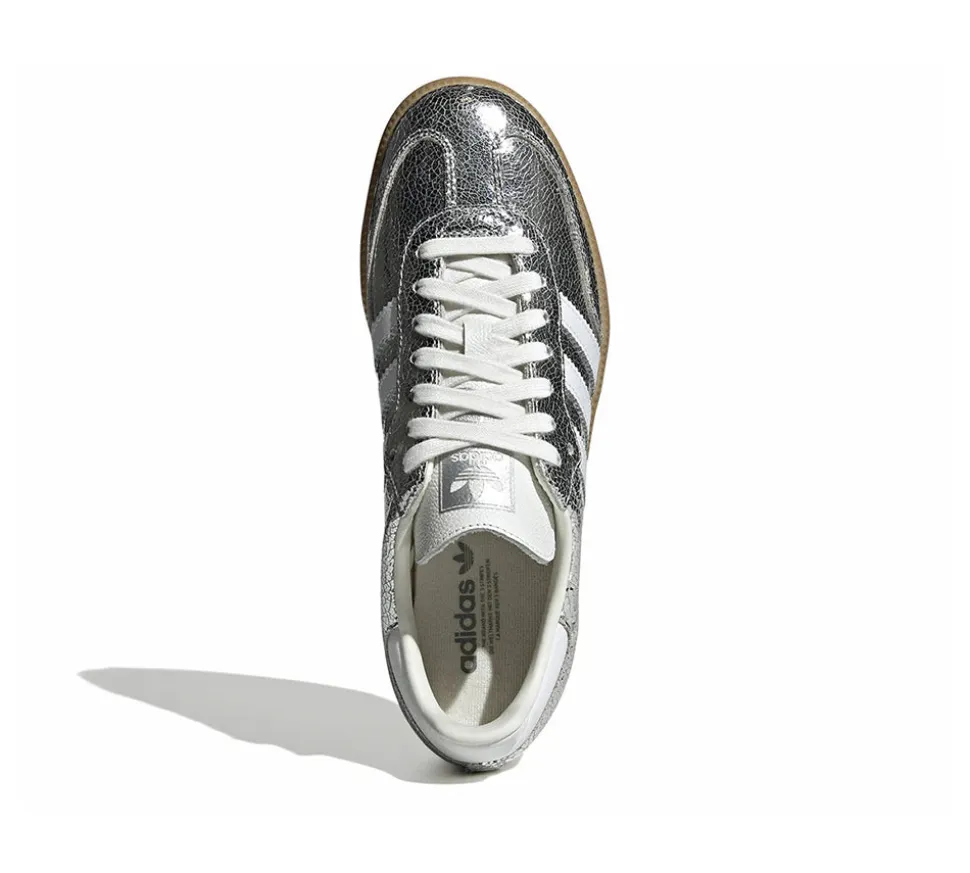 adidas Samba OG - Silver Metallic Cracked Leather
