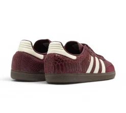 adidas Samba OG - Snakeskin Maroon Cream White