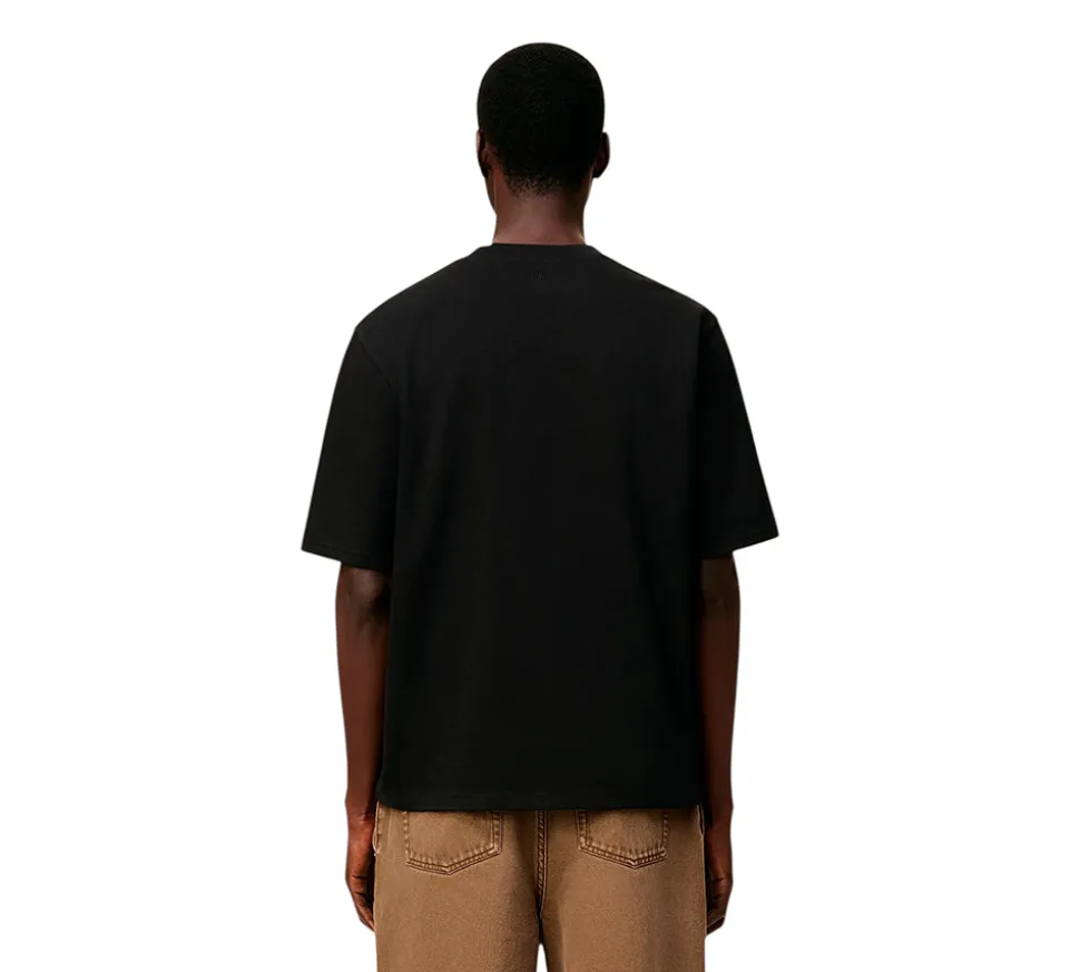 AMI Cotton Ami De Coeur T-shirt - Black