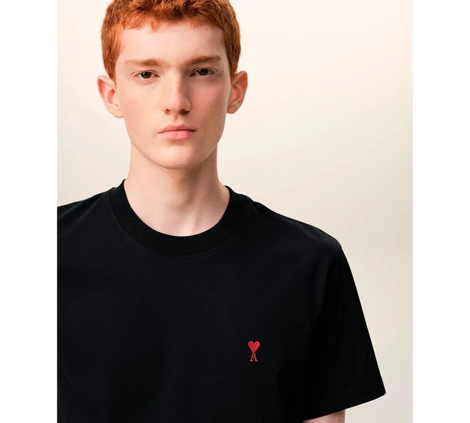 Ami De Coeur Cotton Tshirt - Black Red