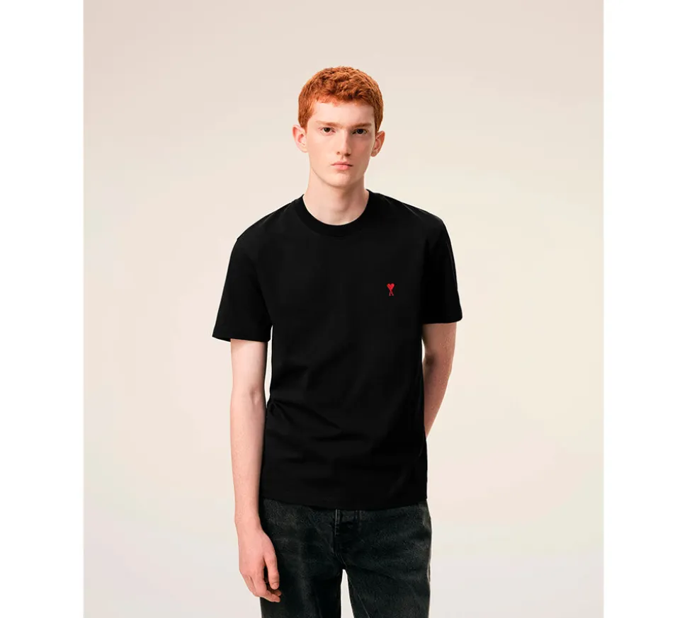 Ami De Coeur Cotton Tshirt - Black Red