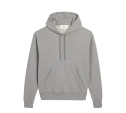 AMI Paris Men's Tonal Heart Hoodie - Heather Grey (USADO)