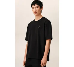 Ami Paris Organic Cotton T-shirt - Black