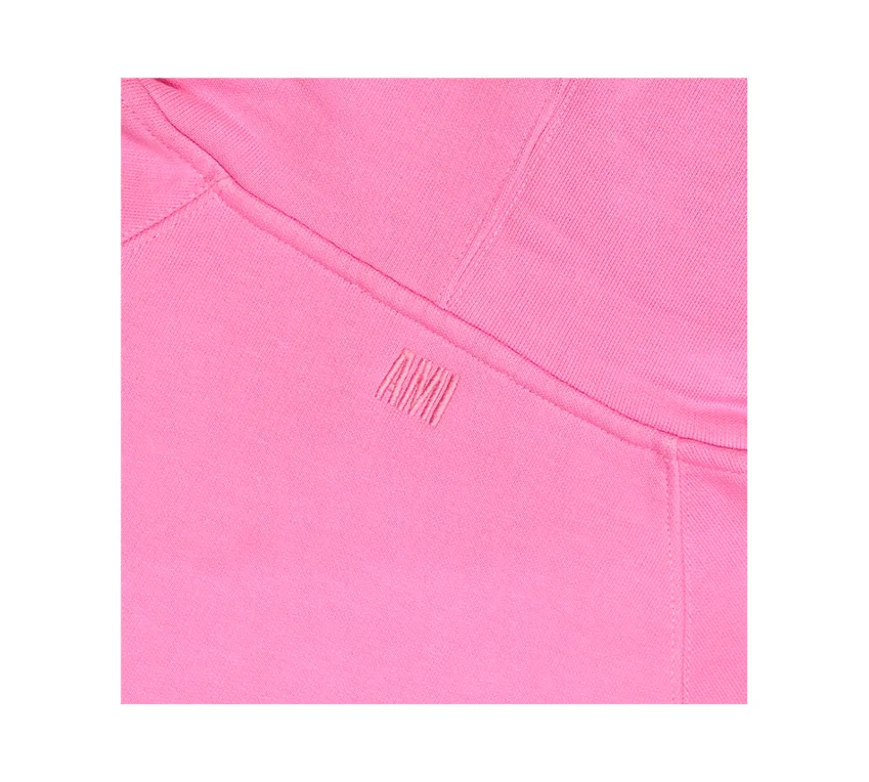 AMI PARIS Pink Ami de Cœur Hoodie - Candy Pink
