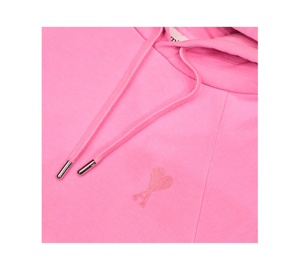 AMI PARIS Pink Ami de Cœur Hoodie - Candy Pink