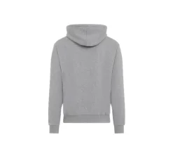 Ami Paris Small Red Ami De Coeur Hoodie - Heather Grey