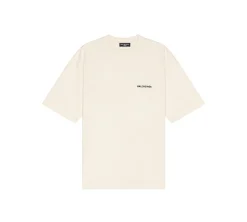 Balenciaga Medium Fit T-shirt - Cream/Black