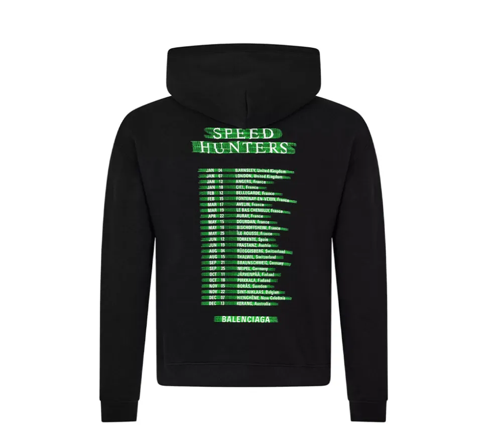 Balenciaga Speed Hunters Hoodie Sweatshirt - Black