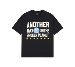 Broken Planet Another Day T-shirt- Midnight Black