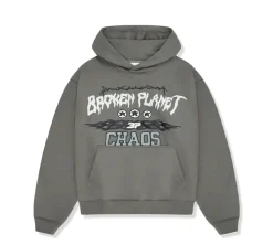 Broken Planet Chaos Hoodie - Gunmetal Grey
