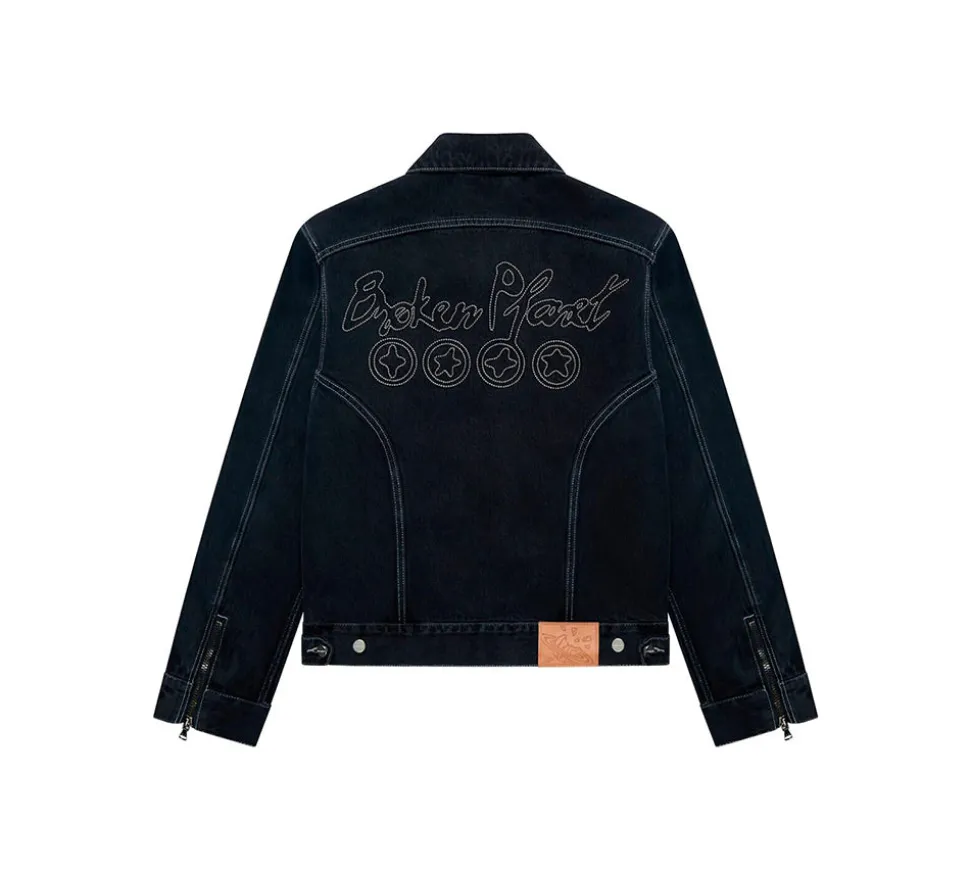 Broken Planet Denim Jacket - Washed Black (USADO)