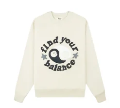 Broken Planet Find Your Balance Crewneck - Bone White