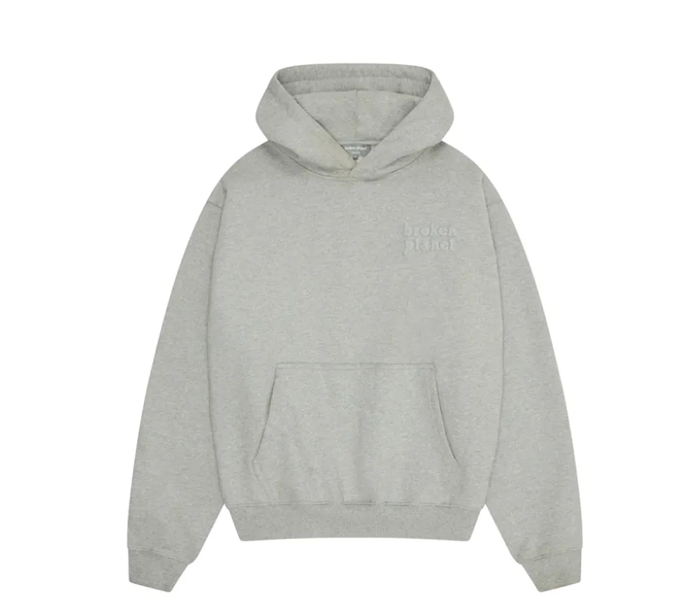 Broken Planet Market Basics Hoodie - Heather Grey