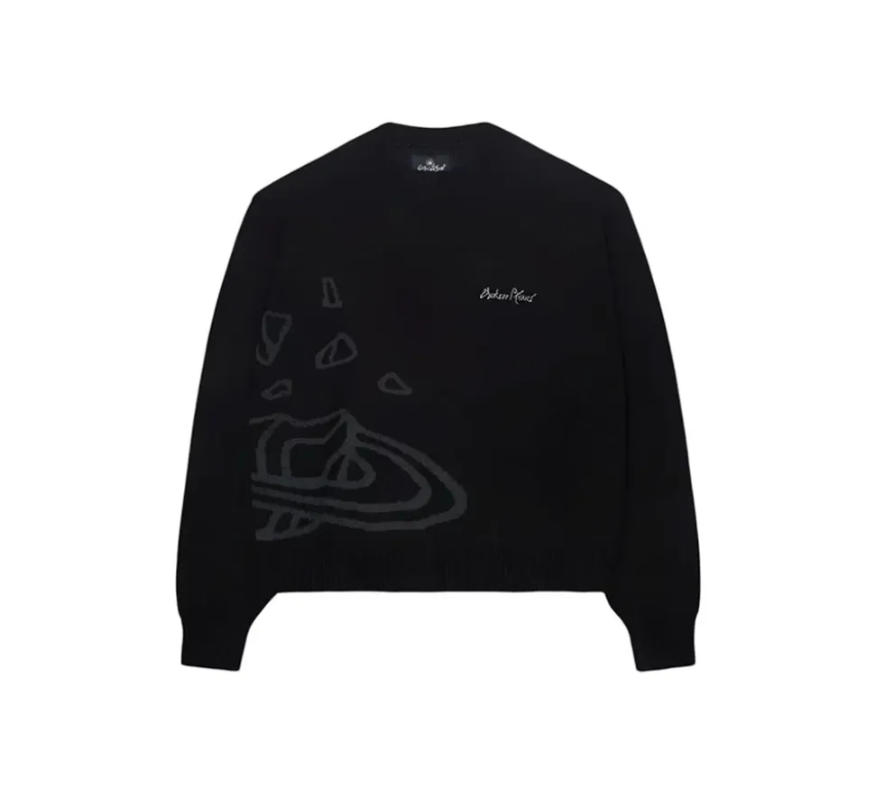 Broken Planet Market Knit Sweater - Midnight Black