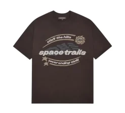 Broken Planet Space Trails T-shirt - Mocha Brown