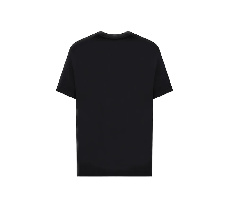 BURBERRY Logo Cotton T-shirt in Coal - Black