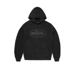 Corteiz Alcatraz Hoodie - Triple Black