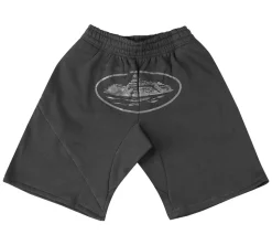 Corteiz Alcatraz Shorts Triple Black