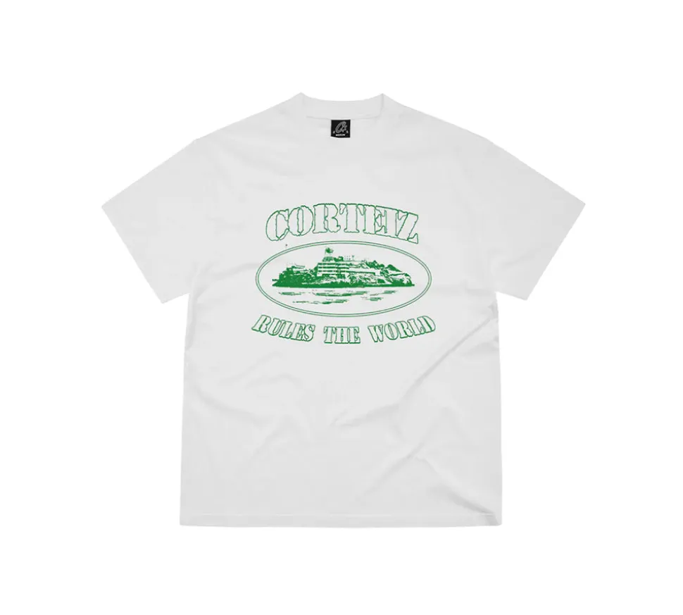 Corteiz Alcatraz T-shirt - White/Green