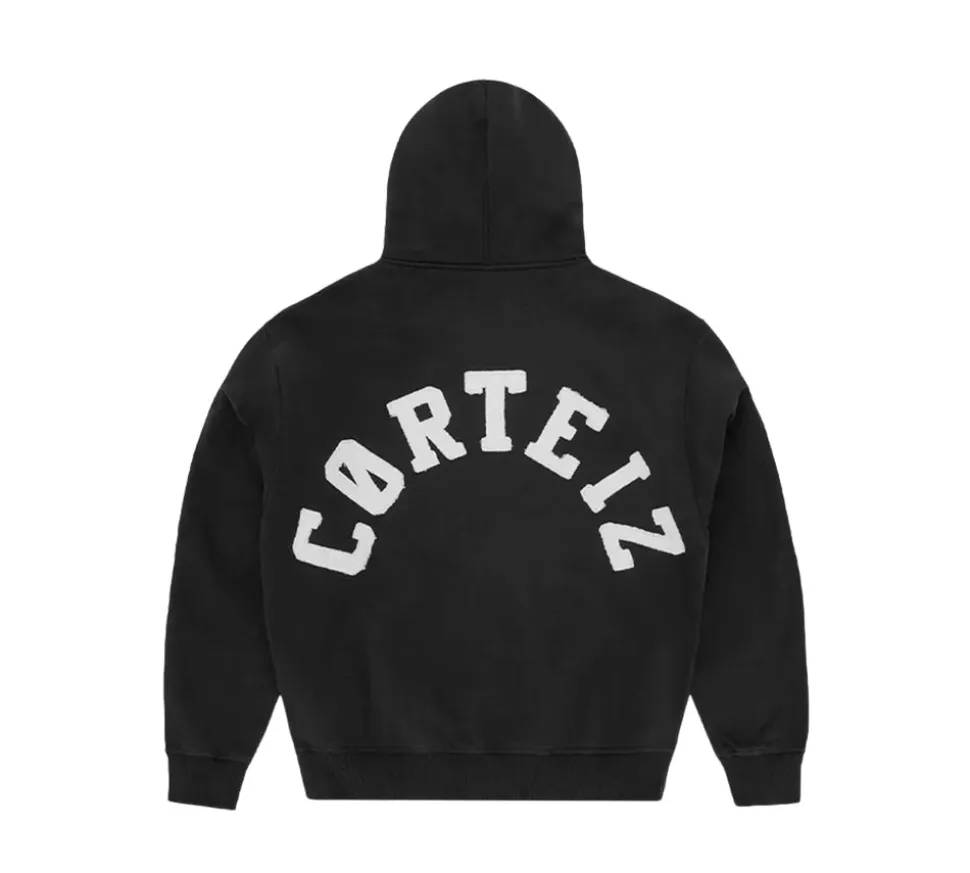 Corteiz Colly Arch Zip Hoodie - Black