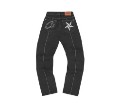 Corteiz C-Star Denim Jeans - Black
