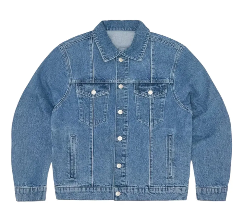 Corteiz C-Star Denim Trucker Jacket - Washed Blue