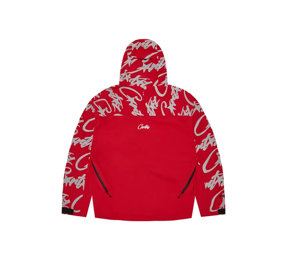 Corteiz Elitework Waterproof Shell Jacket V2 - Red