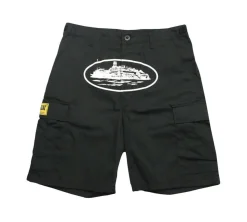 Corteiz Guerillaz 21' Cargo Shorts - Black