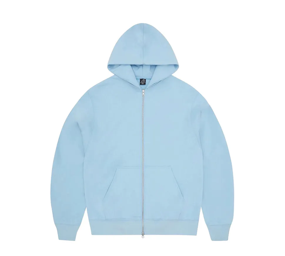 Corteiz Hybrid Jacquard Alcatraz Zip Hoodie - Baby Blue