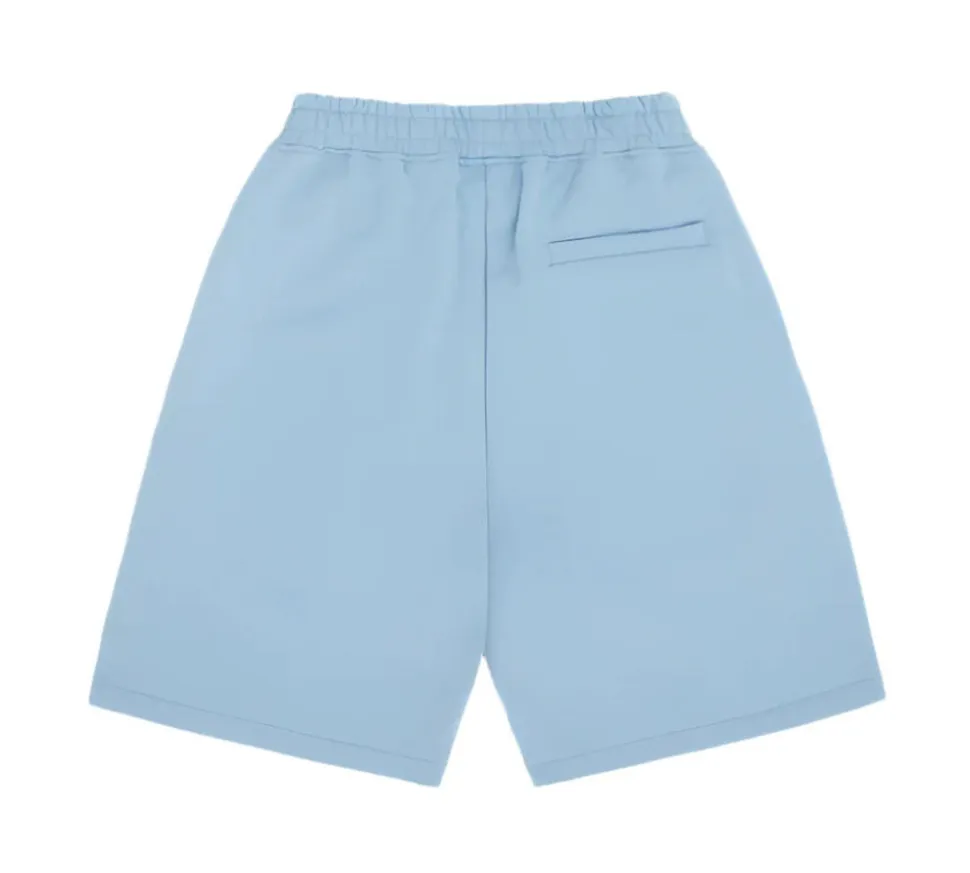Corteiz Island Puff Print Open Hem Sweatshorts - Baby Blue