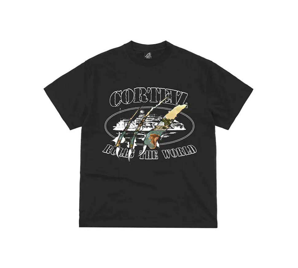 Corteiz Narnia Rip T-shirt - Black