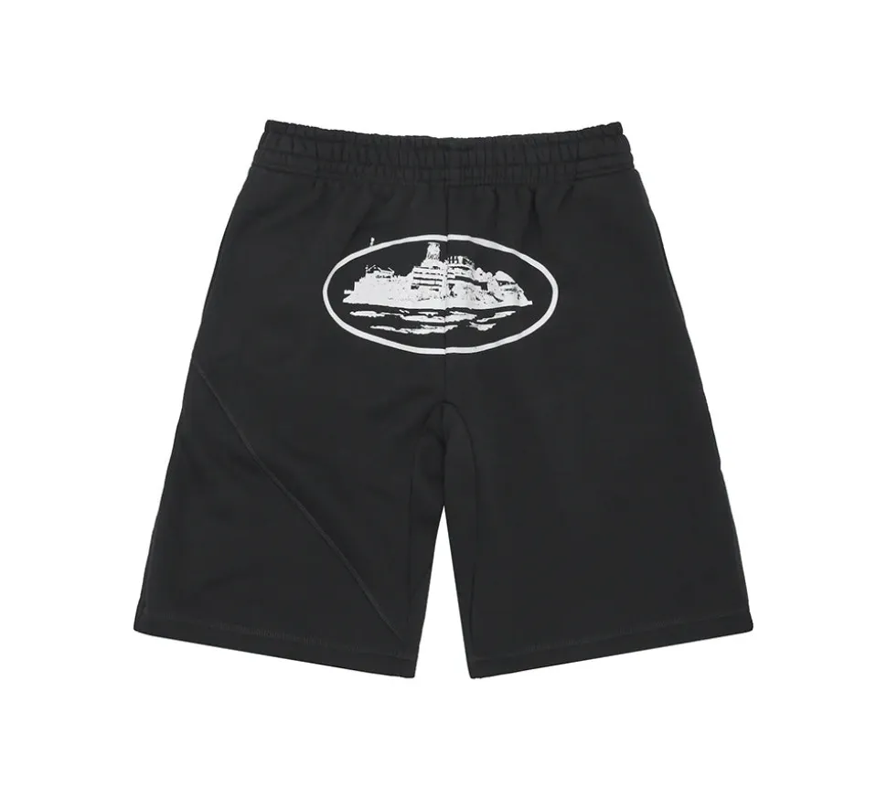 Corteiz OG Alcatraz Shorts - Black