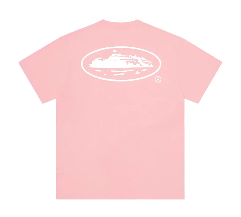 Corteiz OG Island T-shirt - Baby Pink