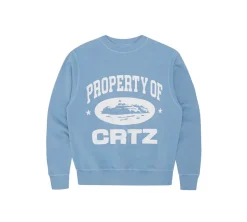 Corteiz Property Crewneck - Baby Blue