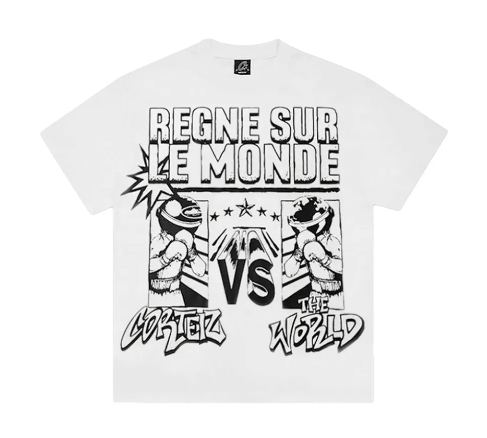 Corteiz Regne Sur Le Monde T-shirt - White