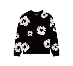 Denim Tears Long Sleeve Cotton Wreath - Black