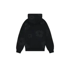 Denim Tears The Cotton Wreath Sweatshirt - Mono Black
