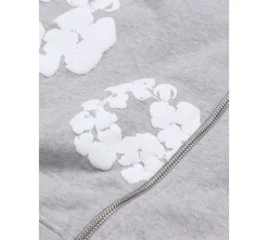 Denim Tears The Cotton Wreath Zip Hoodie - Grey